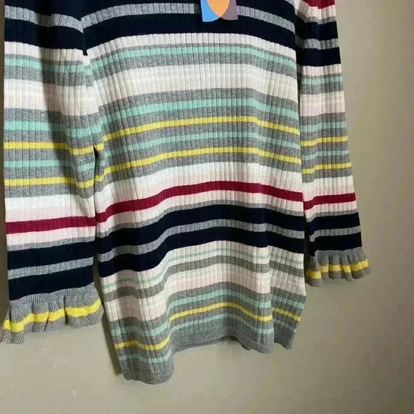 Ted Baker Striped Knit Long Sleeve Top Size 12 - Picture 5 of 9